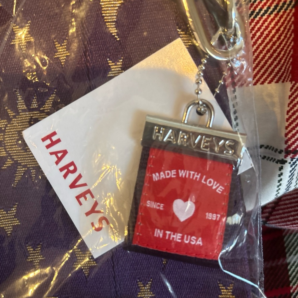 Harveys Purple and Gold Starry Tote - Picture 3 of 3